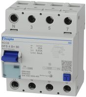 Fehlerstromschutzschalter Doepke 25A 30mA 4L Typ B+, N links
