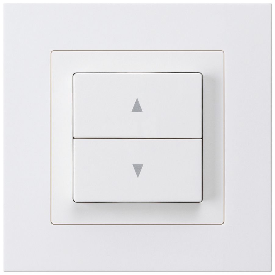 Pulsante per tapparelle INC kallysto.pro con 2 tasti di comando bianco