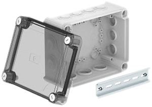 Kabelabzweigkasten Bettermann 190×150×94mm mit Deckel transparent