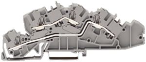 Morsetto 3 piani WAGO TopJob-S 4mm² L/L grigio