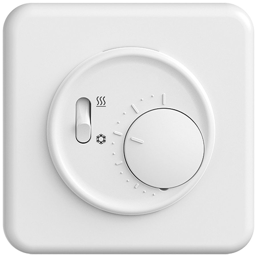 Termostato ambiente INC STANDARDdue SNAPFIX® inter.risca./refrig.230VAC 50Hz bi