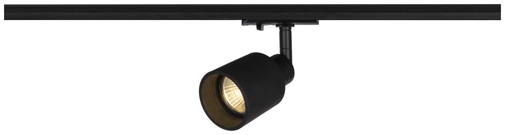 Projecteur SLV PURI TRACK GU10 50W adapt.1-ph. Ø64mm noir
