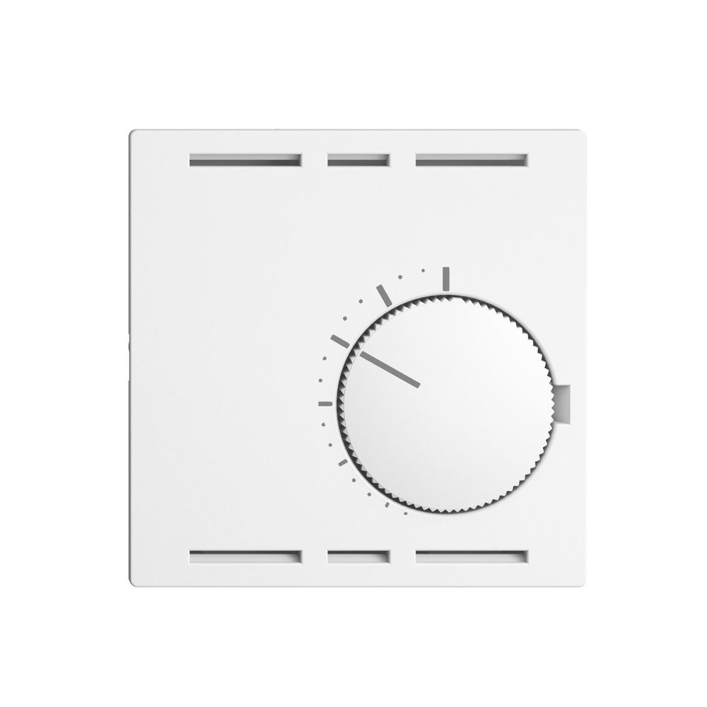 Thermostat d'ambiance ENC EDIZIOdue blanc, sans interrupteur