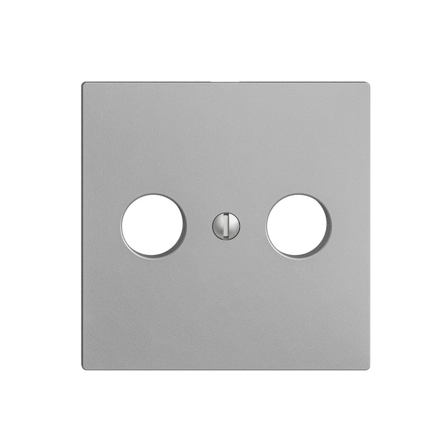 Placca frontale EDIZIOdue silver per R/TV