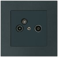 UP-Antennendose R/TV-Daten kallysto.pro 2GHz 4dB schwarz