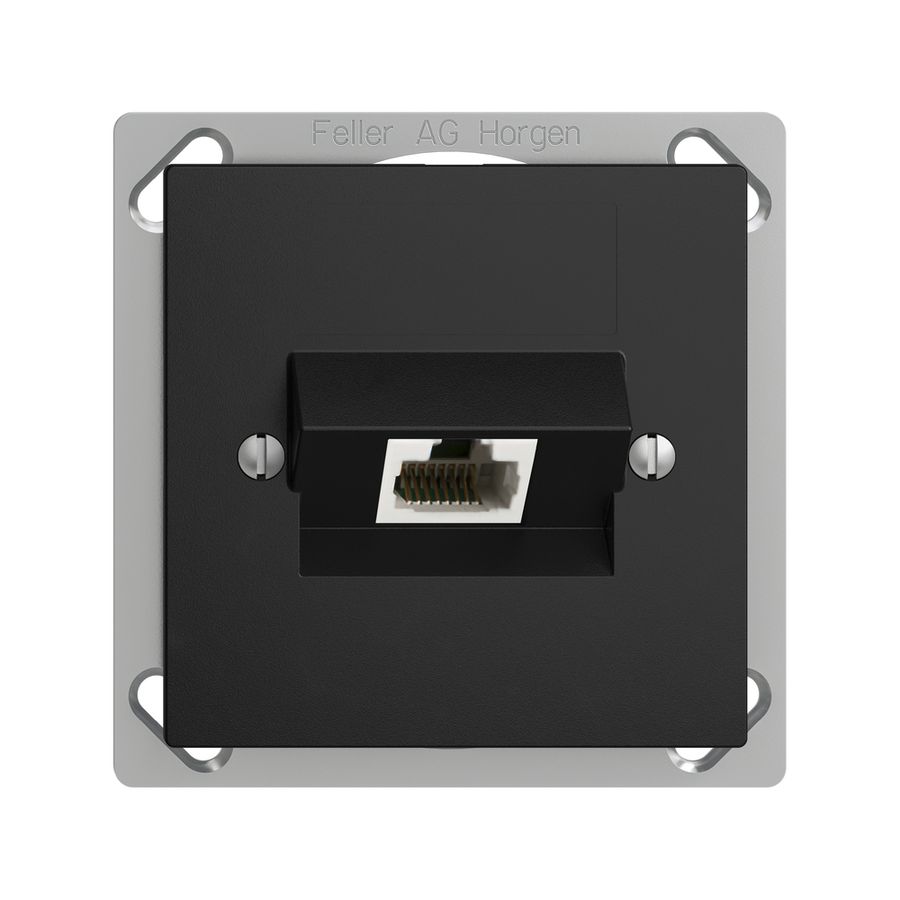 EB-Dose 1×RJ45/u 8P ITplus EDIZIOdue schwarz