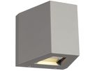 LED-Wandleuchte SLV OUT Beam up/Flood down, 18W 1400lm 3000K IP44 silbergrau
