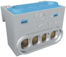 Borne de neutre Hager gamma 4-fois bleu