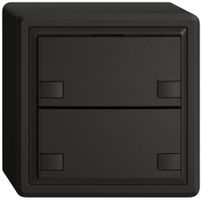 Poussoir universel AP EDIZIO.liv UNI SNAPFIX® 12…48V s.LED 2× comm.2T no