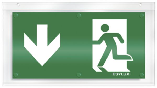 Piktogramm-Scheibe ESYLUX SLC, einseitig unten