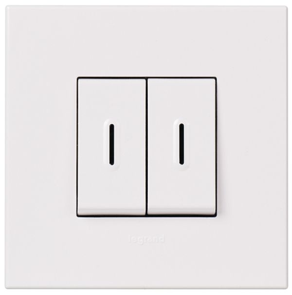 UP-Leuchtwippschalter ATO weiss 1/3+3/1L mit LED Kontroll