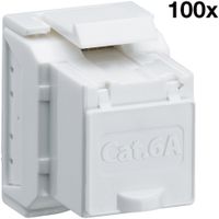 RJ45-Modul Hager HMS Kat.6a, UTP, weiss, 100 Stück