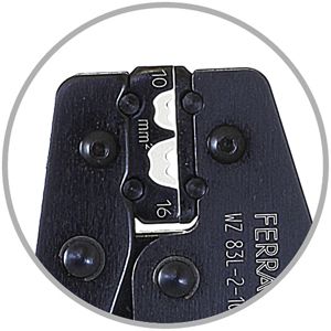 Presswerkzeug für Rohrkabelschuhe 10…16mm²