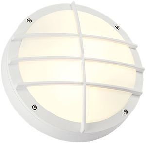 Applique SLV BULAN GRID, 2×E27 25W rond IP44 blanc