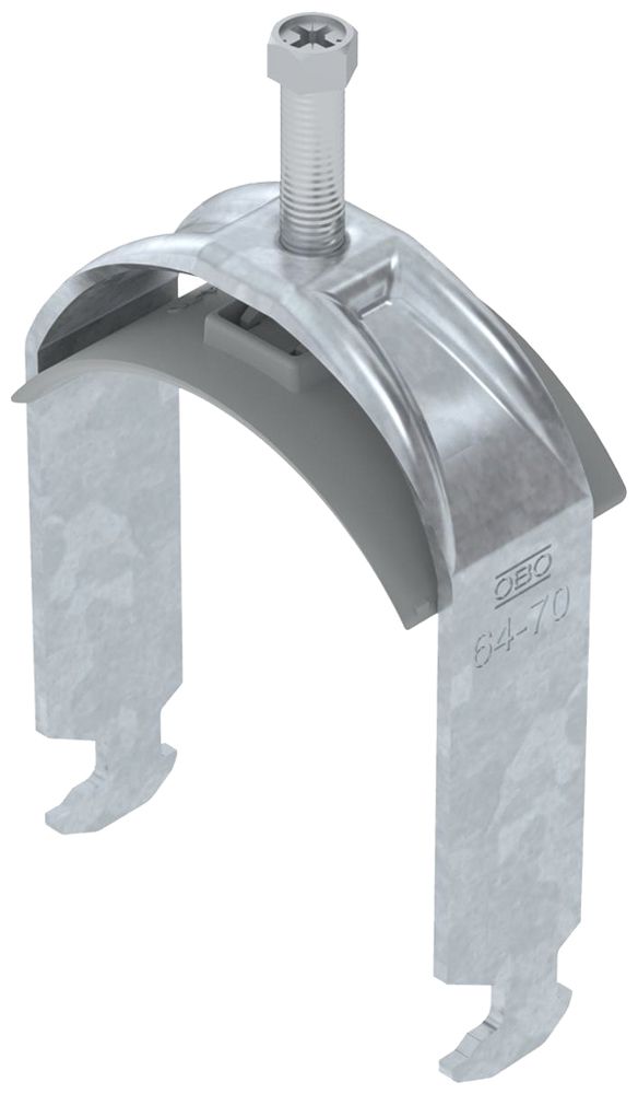 Fixation rapide BET 2056 pied à H mat.synthétique 64…70mm 1×câble acier Zn-ch-im