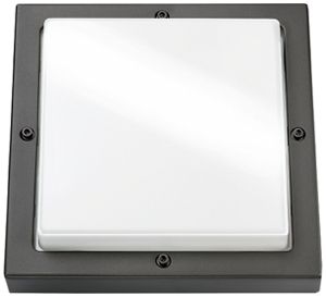 LED-Wandleuchte SG Basso 2000 14W 1250lm 830 IP65 DIM 308×308mm anthrazit