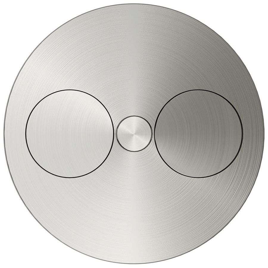 EB-Tischsteckdose BACHMANN TWIST 2×T23 42.5mm Ø115mm Edelstahl glänzend