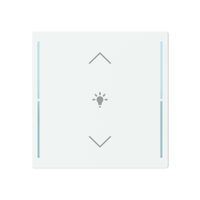 Tasterabdeckung ABB SIDUS touch 1-fach "Wippe-Dimmen" weiss