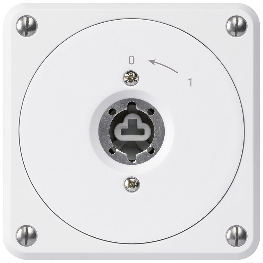 Contact pivotant à clé ENC robusto blanc sans clapet sans cylindre 1P