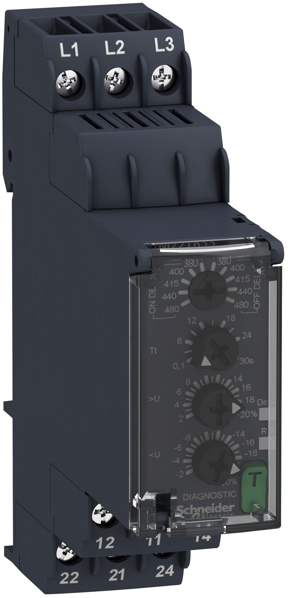 Relè sorveglianza rete 3L con di ritardo