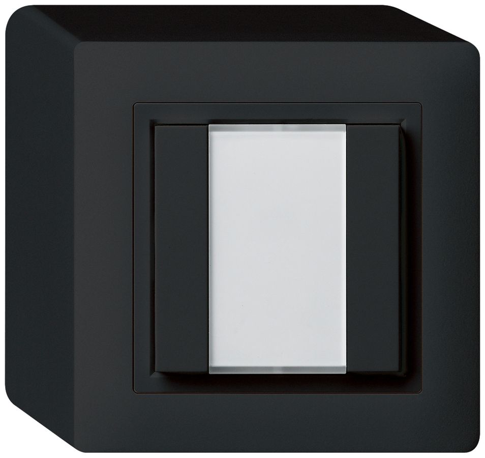 Poussoir universel AP 2×kallysto sans LED noir