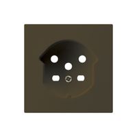 Frontset HA kallysto für Steckdose Typ 15 mit Steckklemmen braun