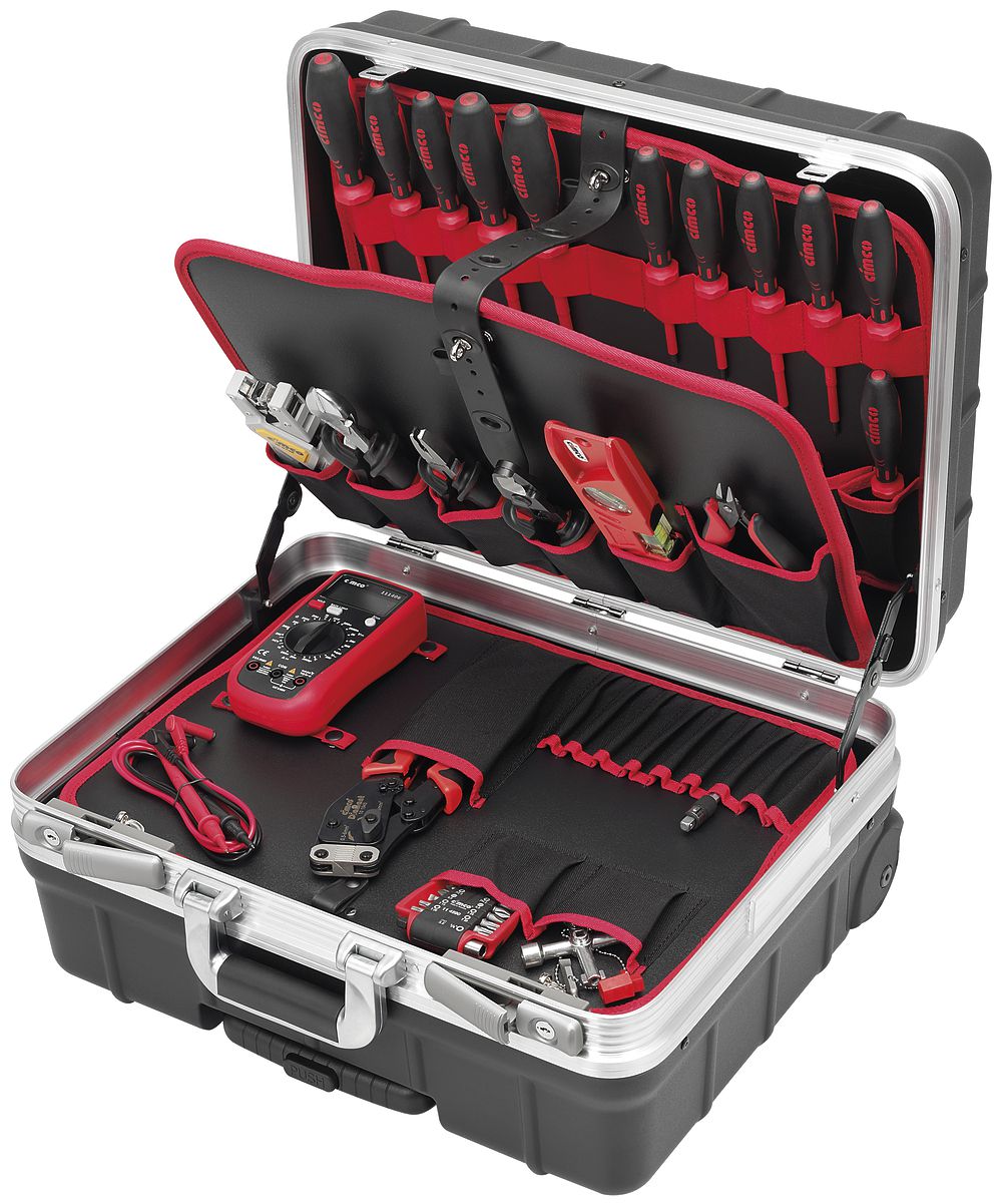 Valise d'outils CIMCO Industrie 22 pièces avec chariot