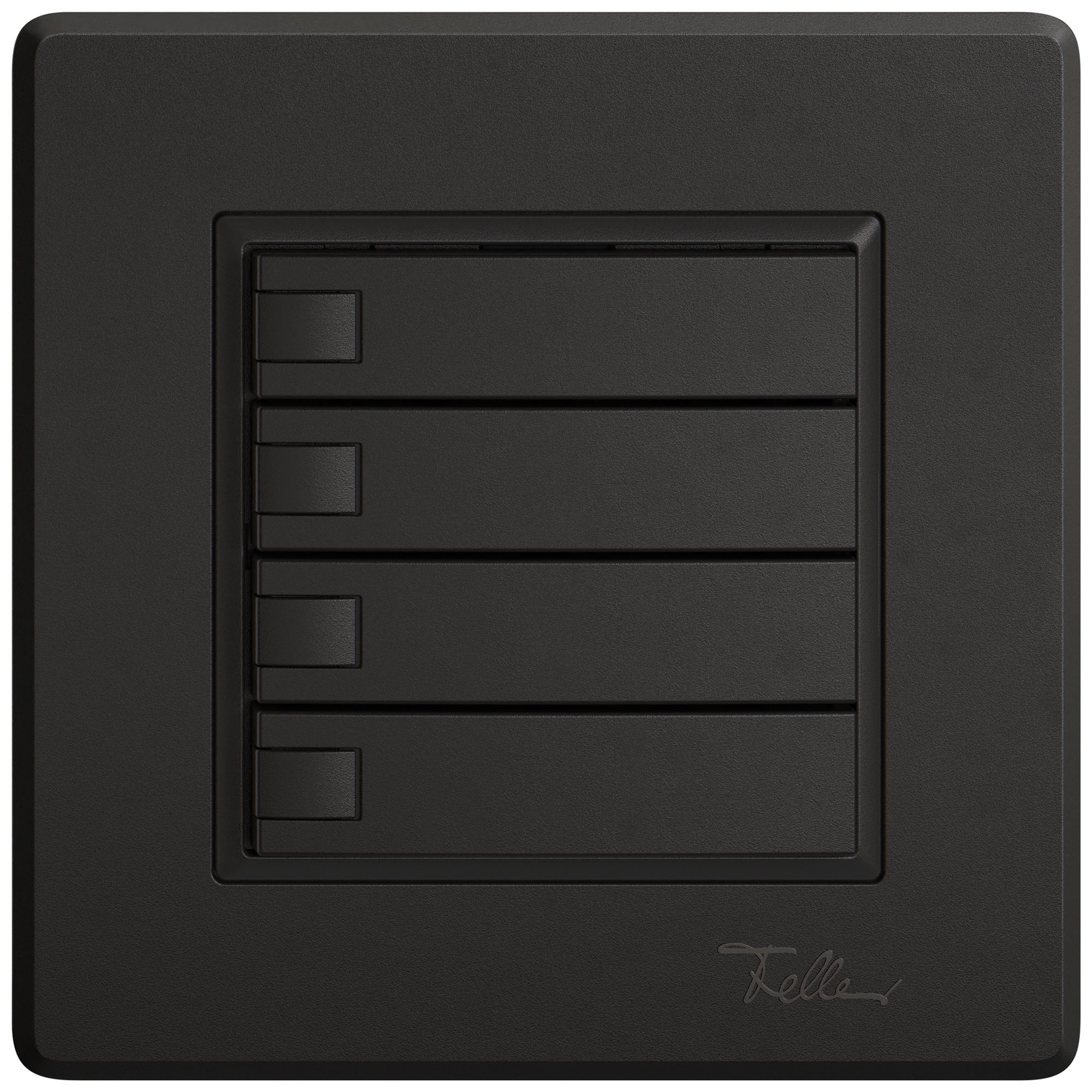 Poussoir KNX RGB ENC EDIZIO.liv SNAPFIX® capteur temp.s.LED 4× comm.1T no