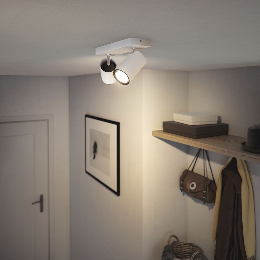 Spot Philips KOSIPO GU10 2×5.5W 240×70mm weiss