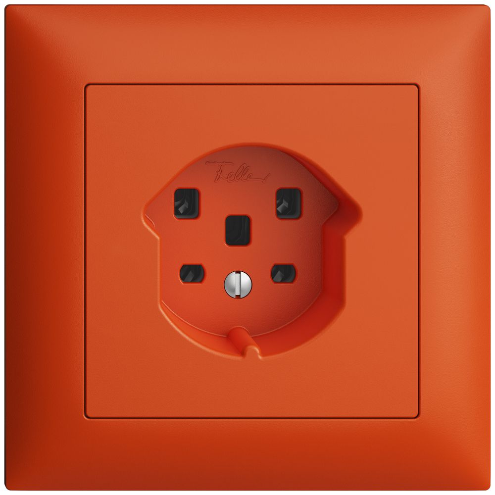 Prise ENC EDIZIOdue T25 16A orange, bornes à vis