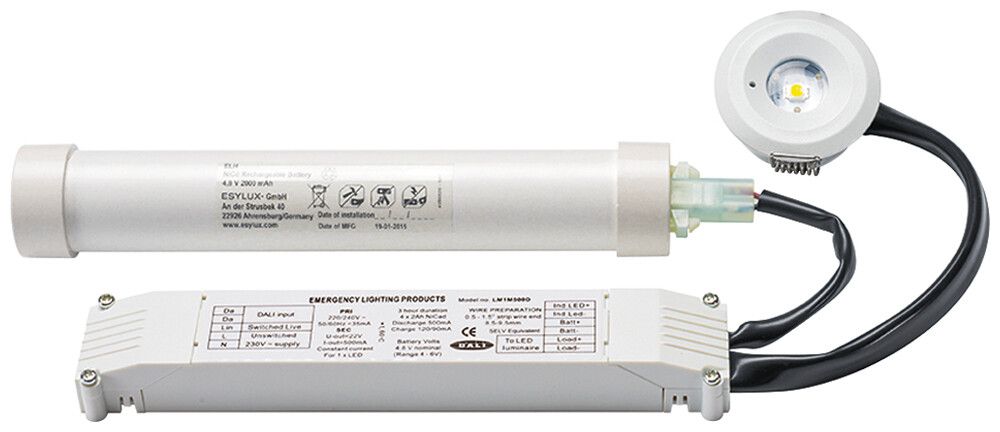 Notleuchte ESYLUX ELH C LED SC FM, weiss