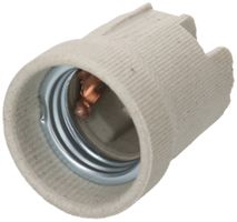 Fassung E27 Porzellan schwarz mit Durchgangslöcher für Schrauben M4