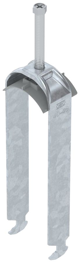 Fixation rapide BET 2056 pied à H mat.synthétique 40…46mm 3×câble acier Zn-ch-im