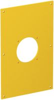 Abdeckplatte Bettermann für 1×Steckdose 38×38mm, 160×105×3mm, PVC, gelb