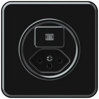 UP-Kombination origin 1×Taste beleuchtet 1CO+T13 1P 0<1 10A 230V 92×92mm schwarz