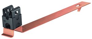 Supporto per conduttore FL 35 per tegole piatte, Cu nudo, 195mm