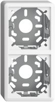 Kappe mit Grundplatte 2×39mm für Kombination FX vertikal/horizontal weiss