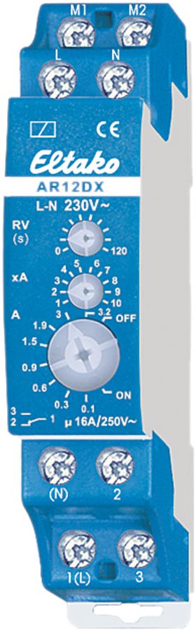 REG-Stromüberwachungsrelais Eltako 230VAC 1U, AR12DX