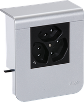 Geräteträger Hager für SL20055 Dekor Aluminium, 3×T13 1×S