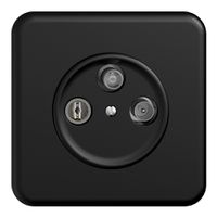 UP-Stichdose SAT/TV/R DB53 STANDARDdue schwarz mit SAT-F-Anschluss