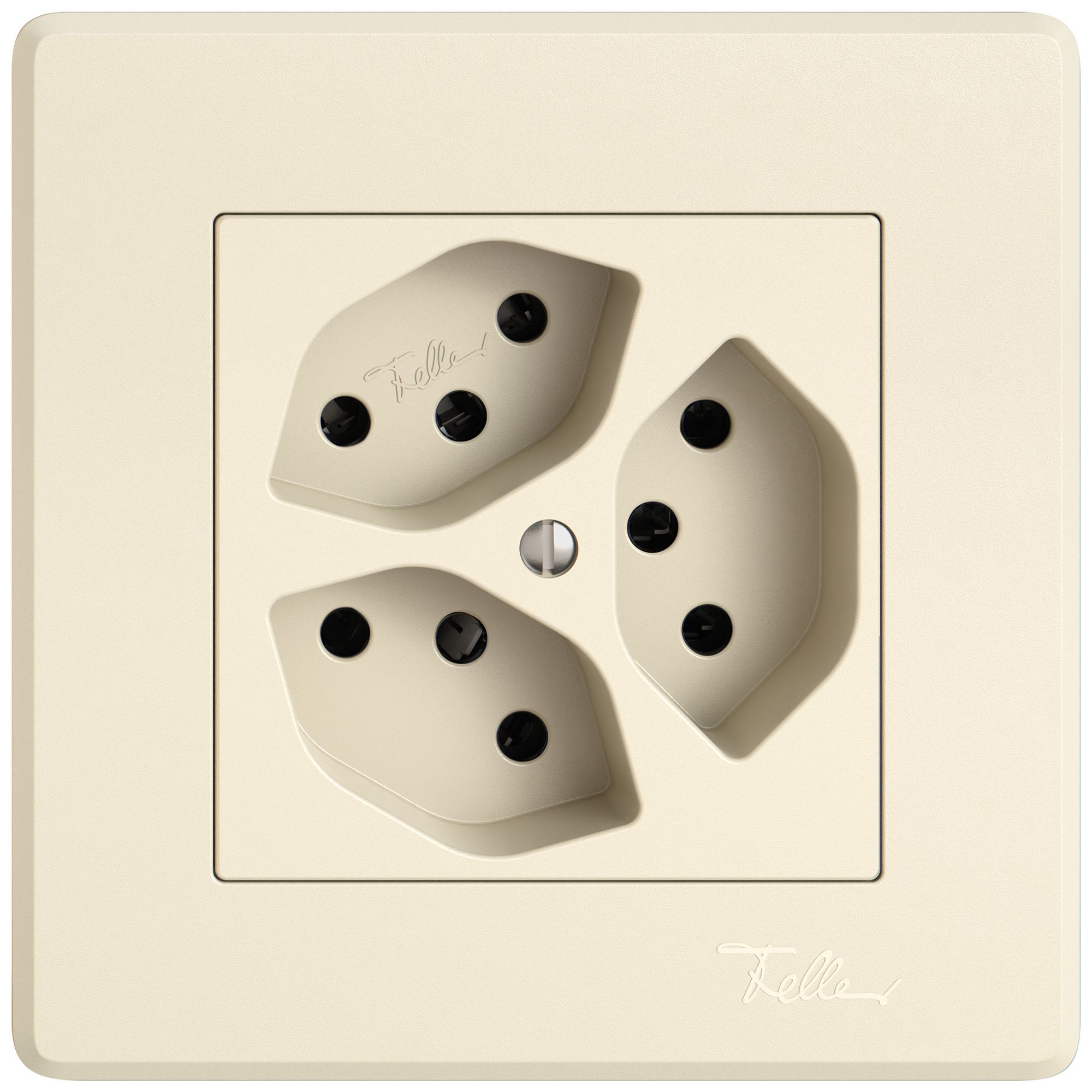 UP-Steckdose EDIZIO.liv SNAPFIX® 3×T13 3×S cr