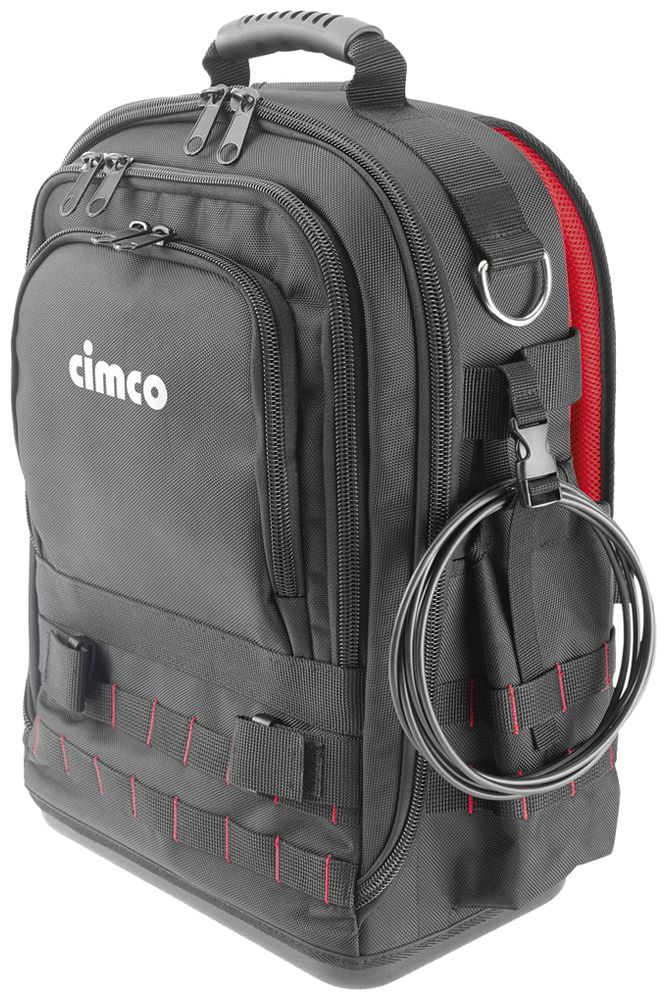 Sac à dos à outils Cimco Ergo-XL30 PET 220×480×380mm noir