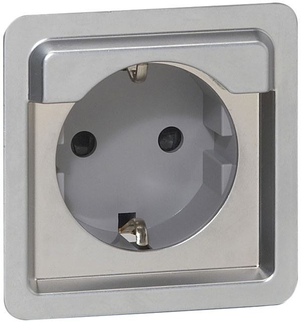 Prise ENC Soliroc SCHUKO chr. sans couvercle