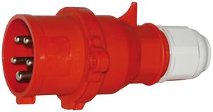 Fiche mobile CEE Bals 5P 32A 400V 6h rouge IP44 nic.QC.verrou.