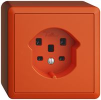 AP-Steckdose EDIZIOdue T25 16A orange, Schraubklemmen