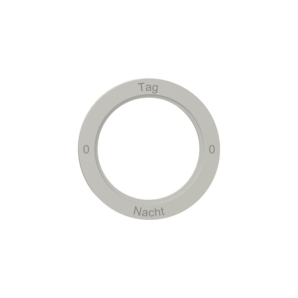 Disque indicateur NEVO, p.interrupteur rotatif, 0-Tag-0-Nacht, gris clair