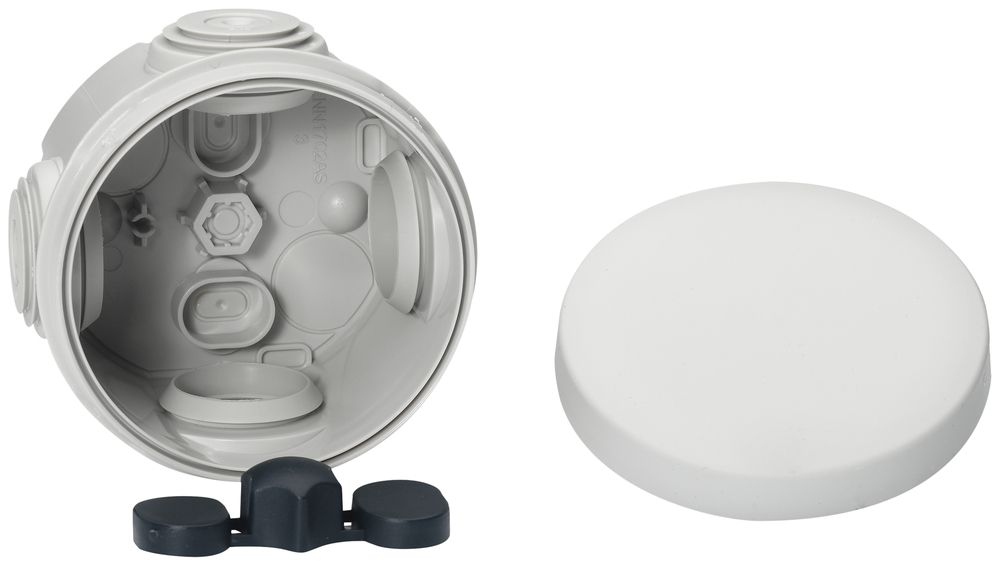 AP-Abzweigdose Mureva Ø 60mm leer grau IP55