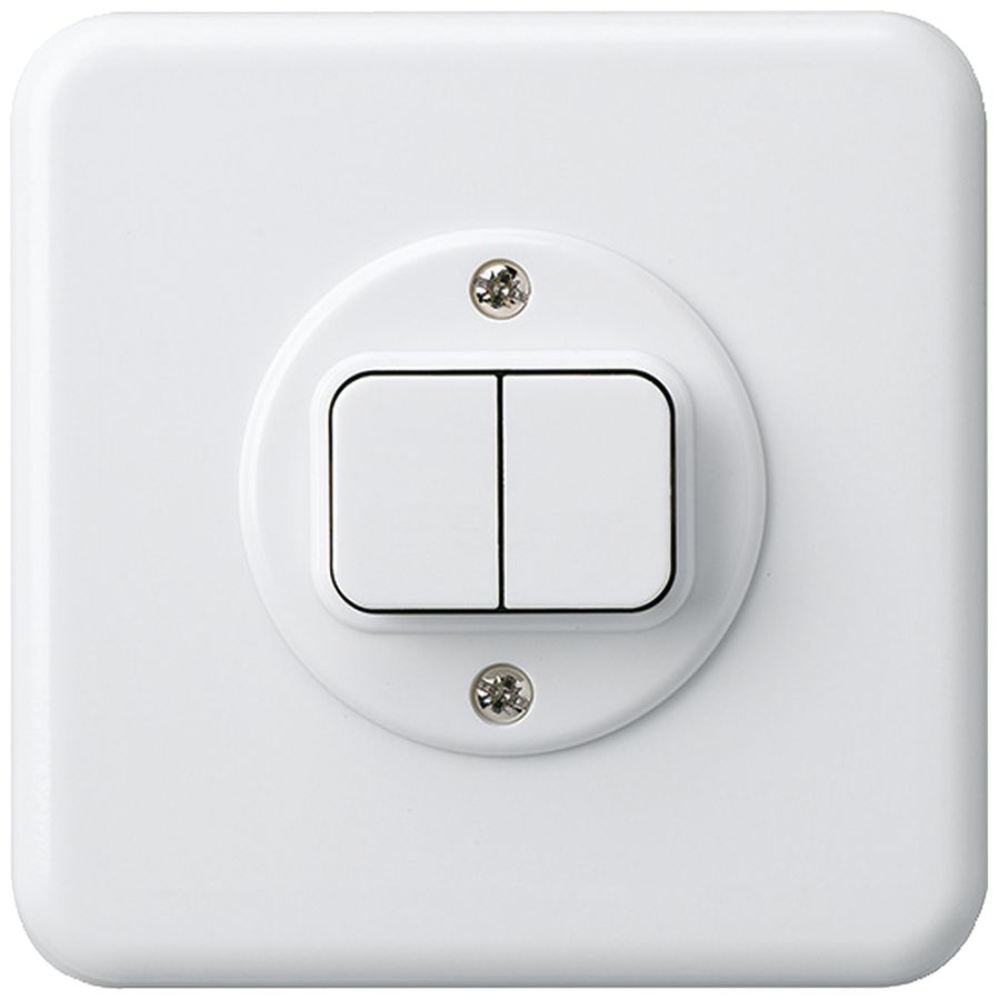 UP-Druckschalter basico 1/1L weiss