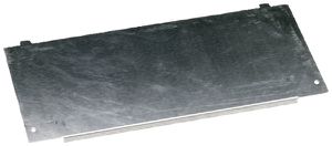 Plaque de recouvrement d'acier zing.