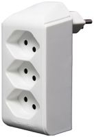 Spina di derivazione cleverLINE 3×T13 300° senza gancio bianco